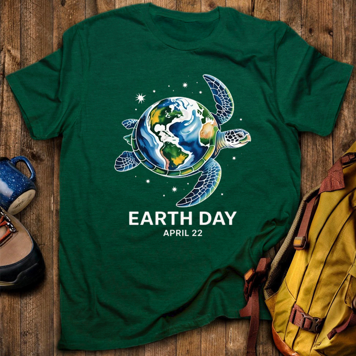 Earth Day Restore Earth Sea Turtle Save the Planet T-Shirt