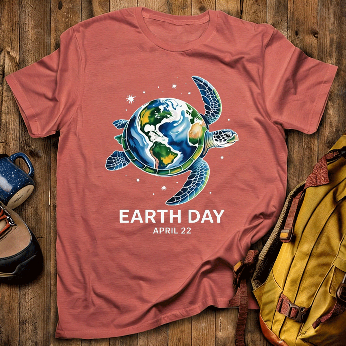 Earth Day Restore Earth Sea Turtle Save the Planet T-Shirt