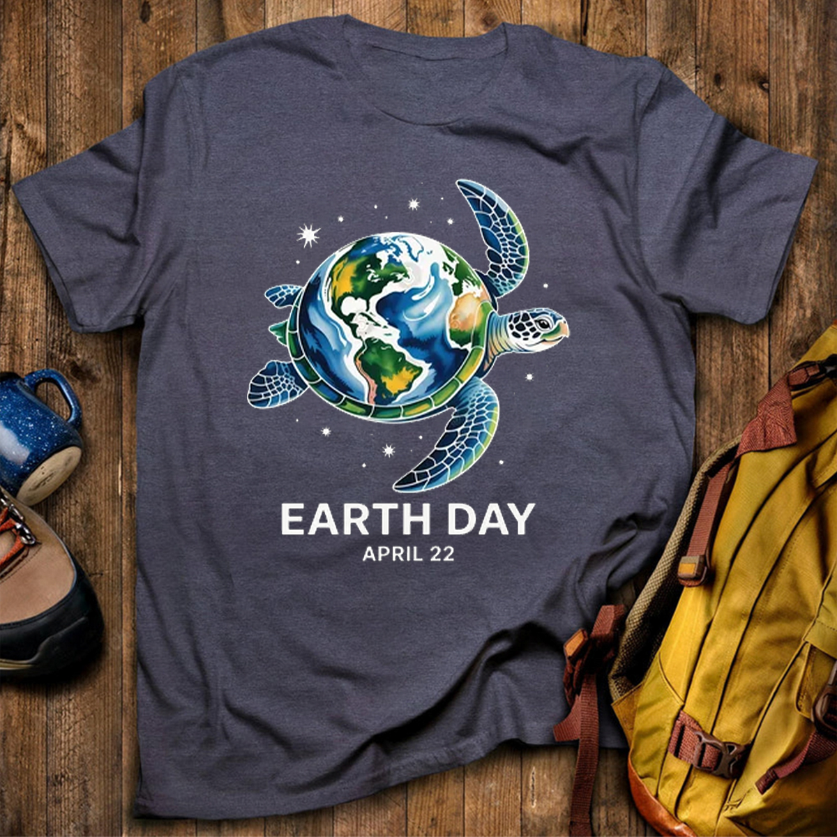 Earth Day Restore Earth Sea Turtle Save the Planet T-Shirt