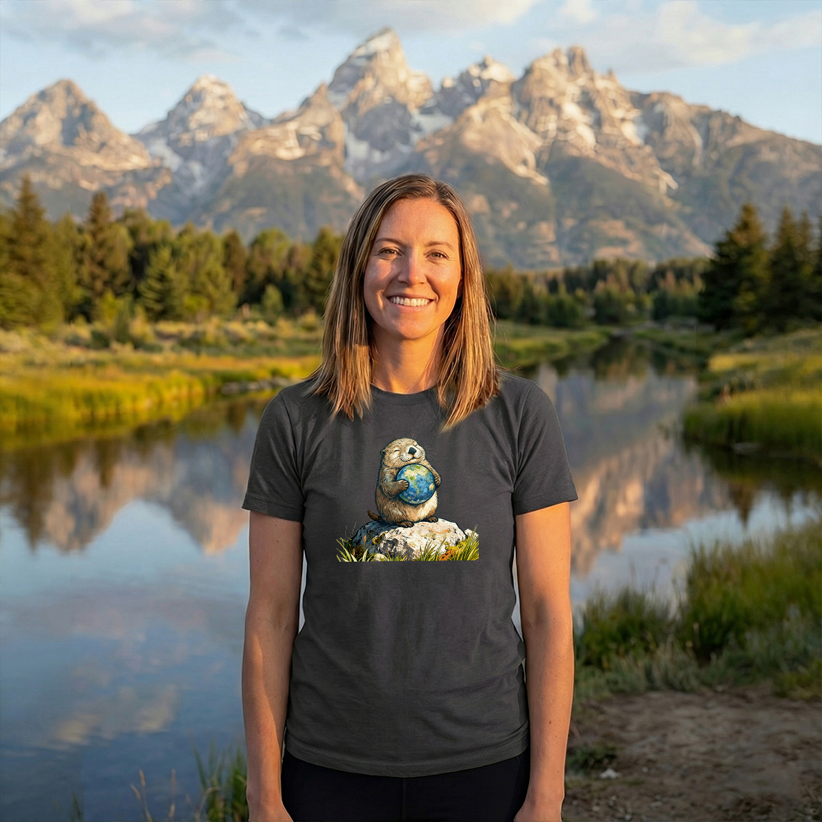 The Earth Hugging Otter T-Shirt