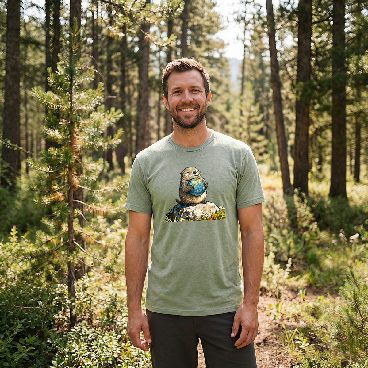 The Earth Hugging Otter T-Shirt