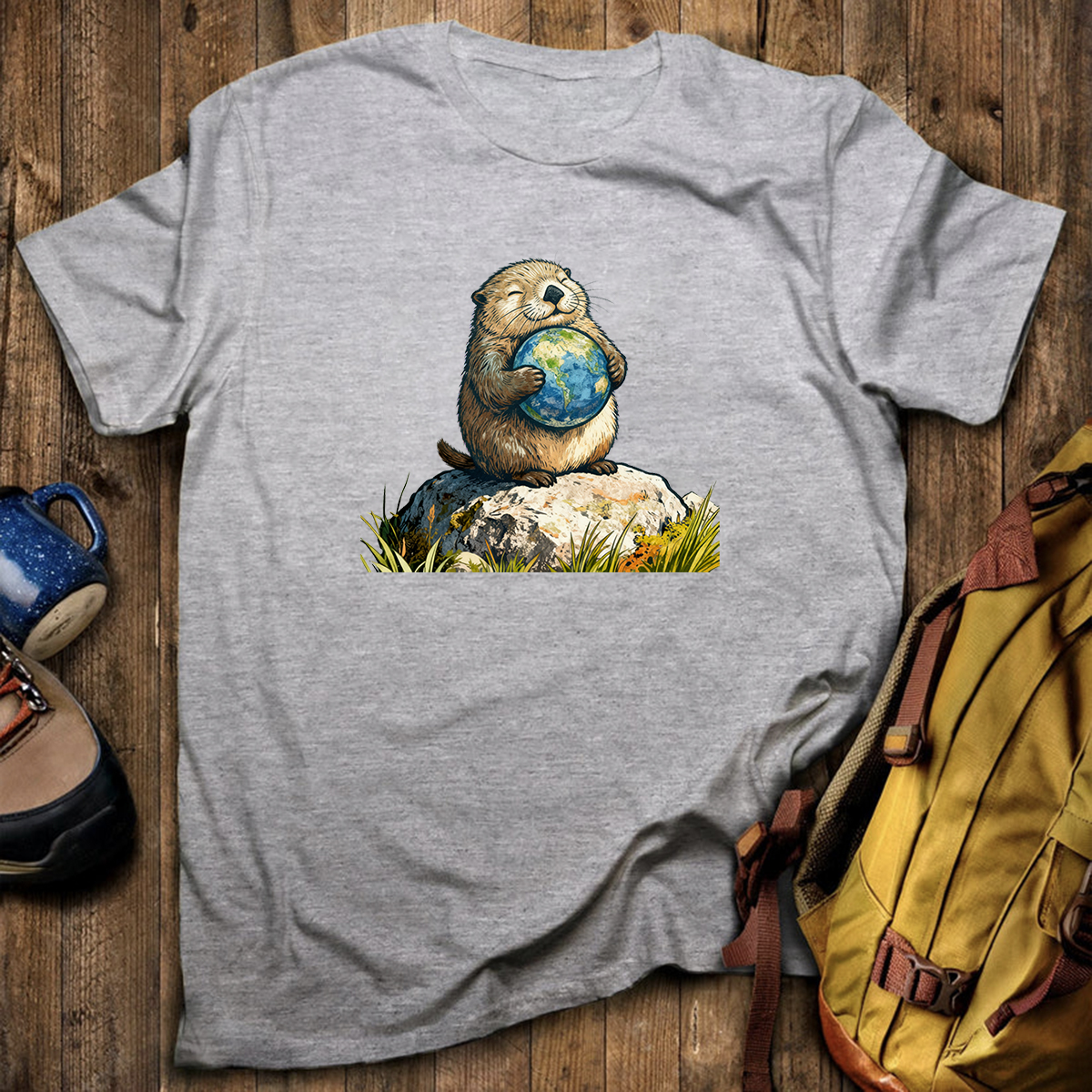 The Earth Hugging Otter T-Shirt