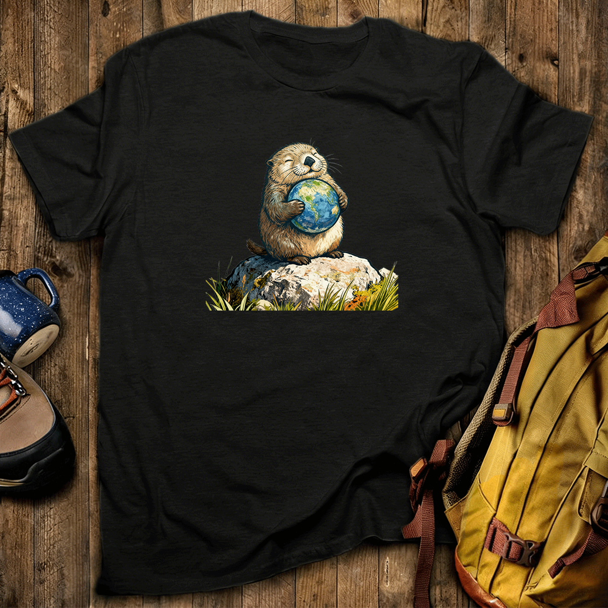 The Earth Hugging Otter T-Shirt