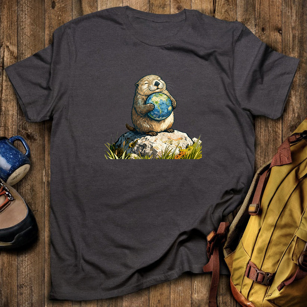 The Earth Hugging Otter T-Shirt