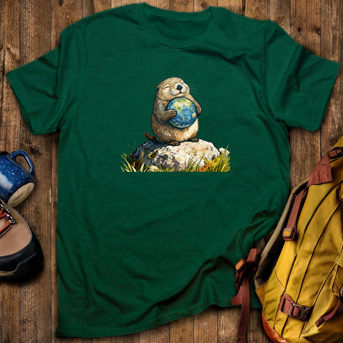 The Earth Hugging Otter T-Shirt