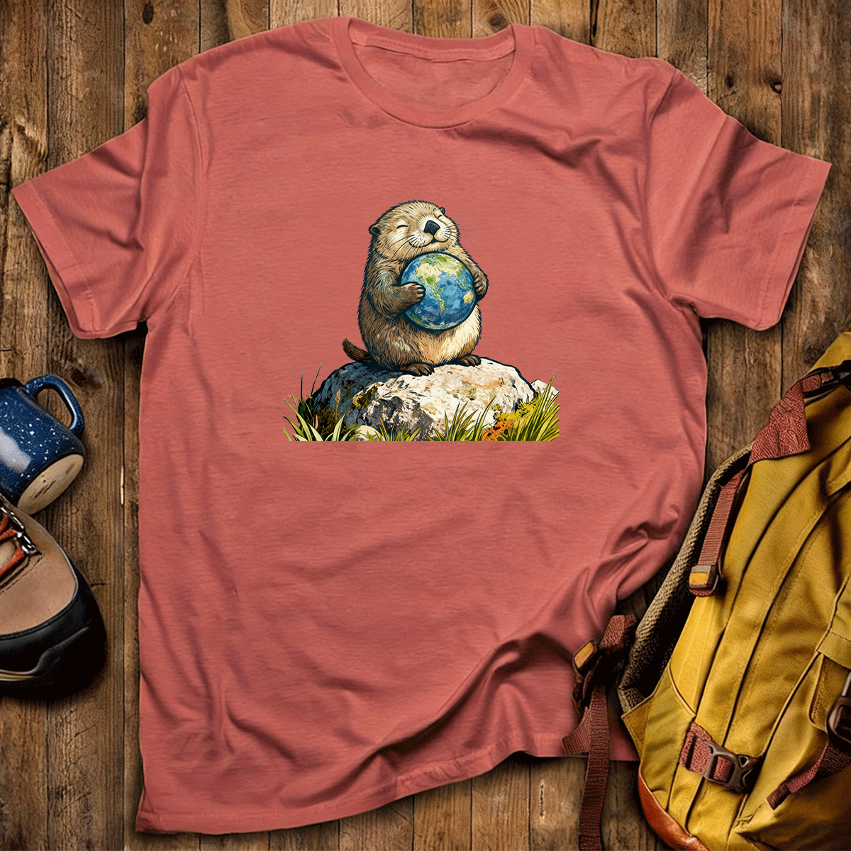 The Earth Hugging Otter T-Shirt