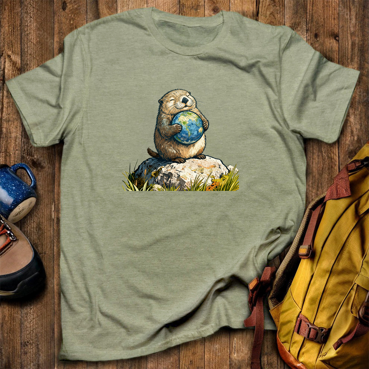 The Earth Hugging Otter T-Shirt