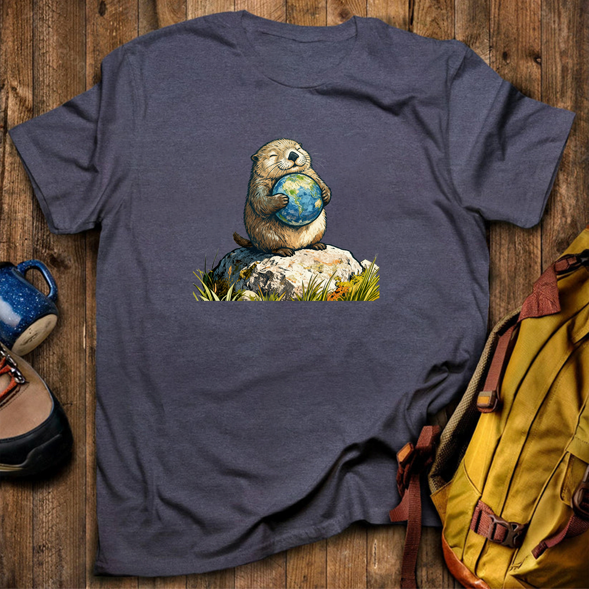 The Earth Hugging Otter T-Shirt