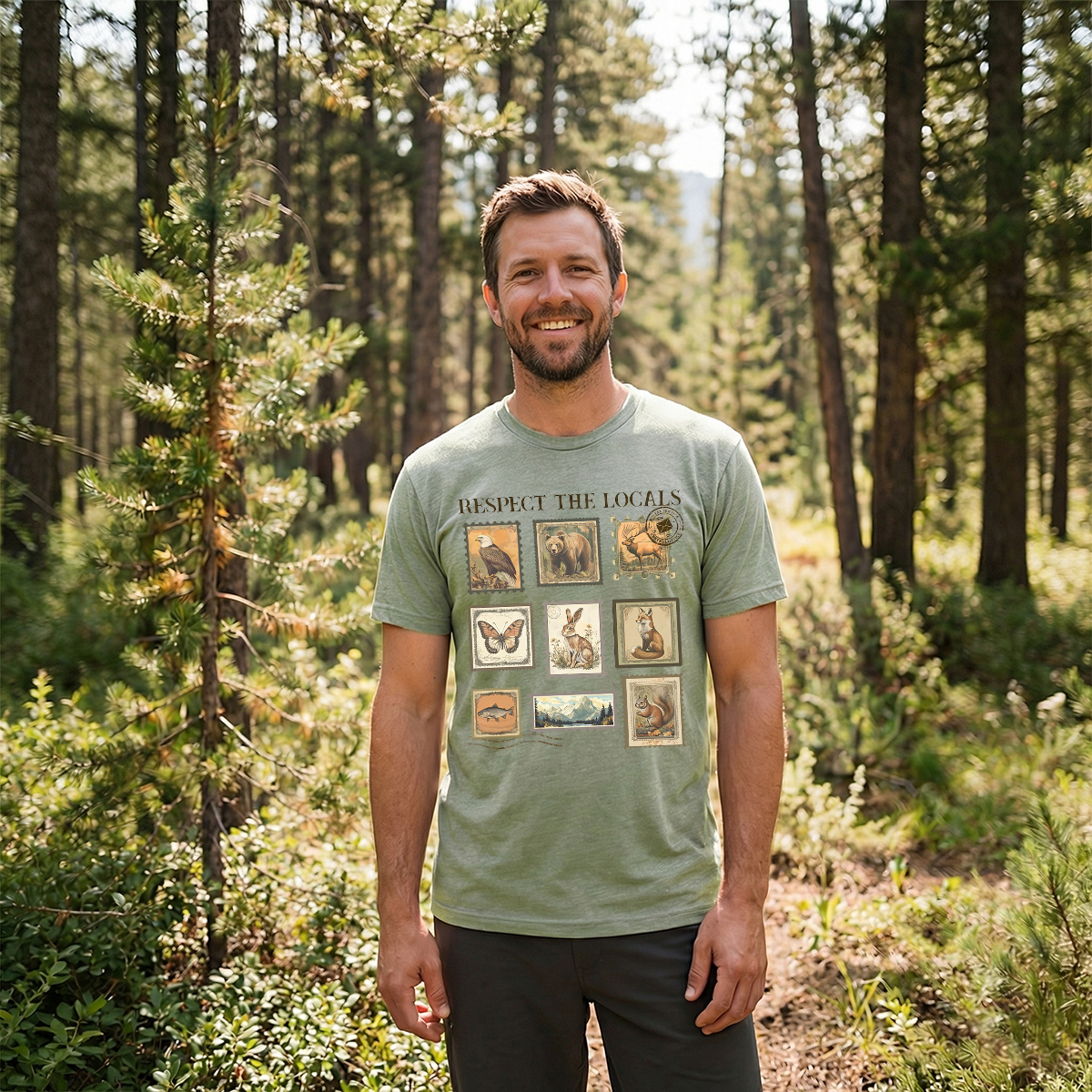 Respect The Local Wildlife Animal Lover T-Shirt