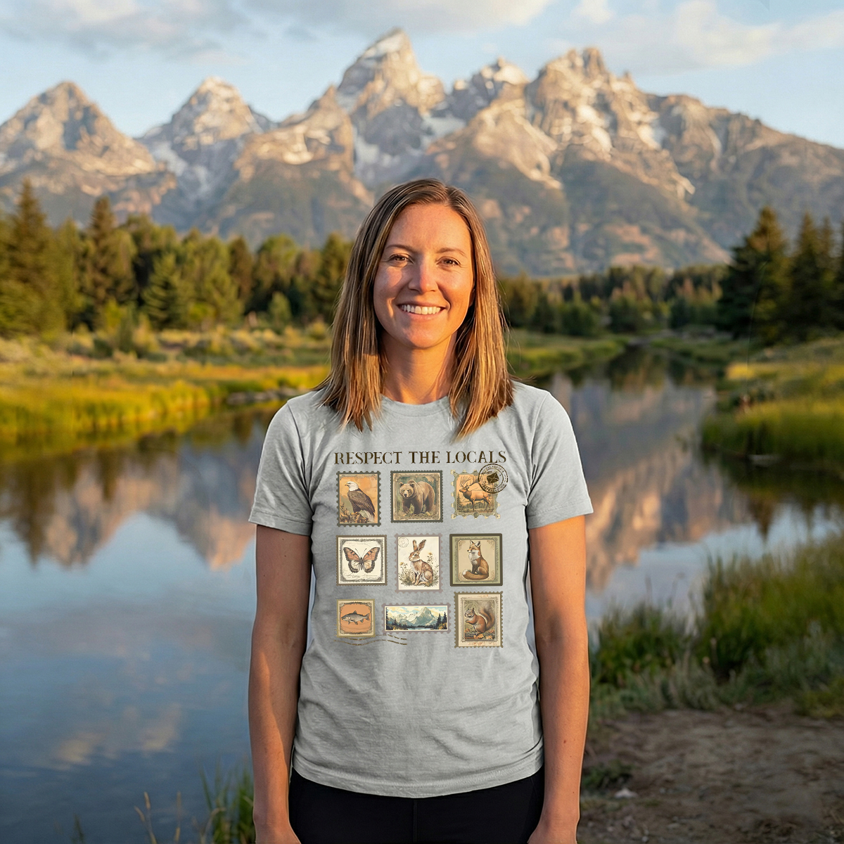 Respect The Local Wildlife Animal Lover T-Shirt