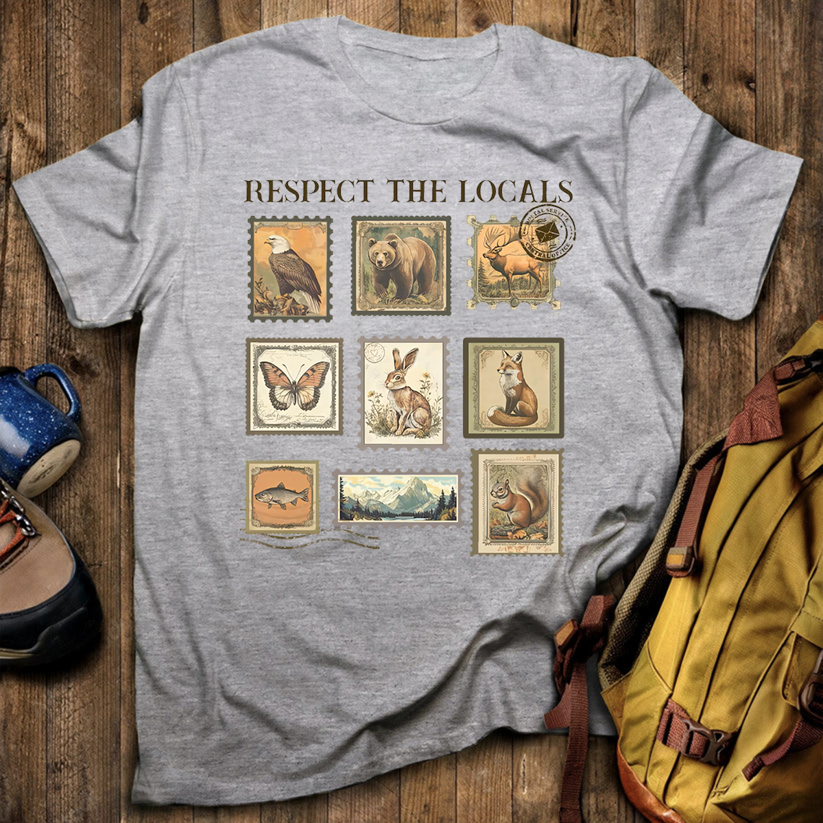 Respect The Local Wildlife Animal Lover T-Shirt