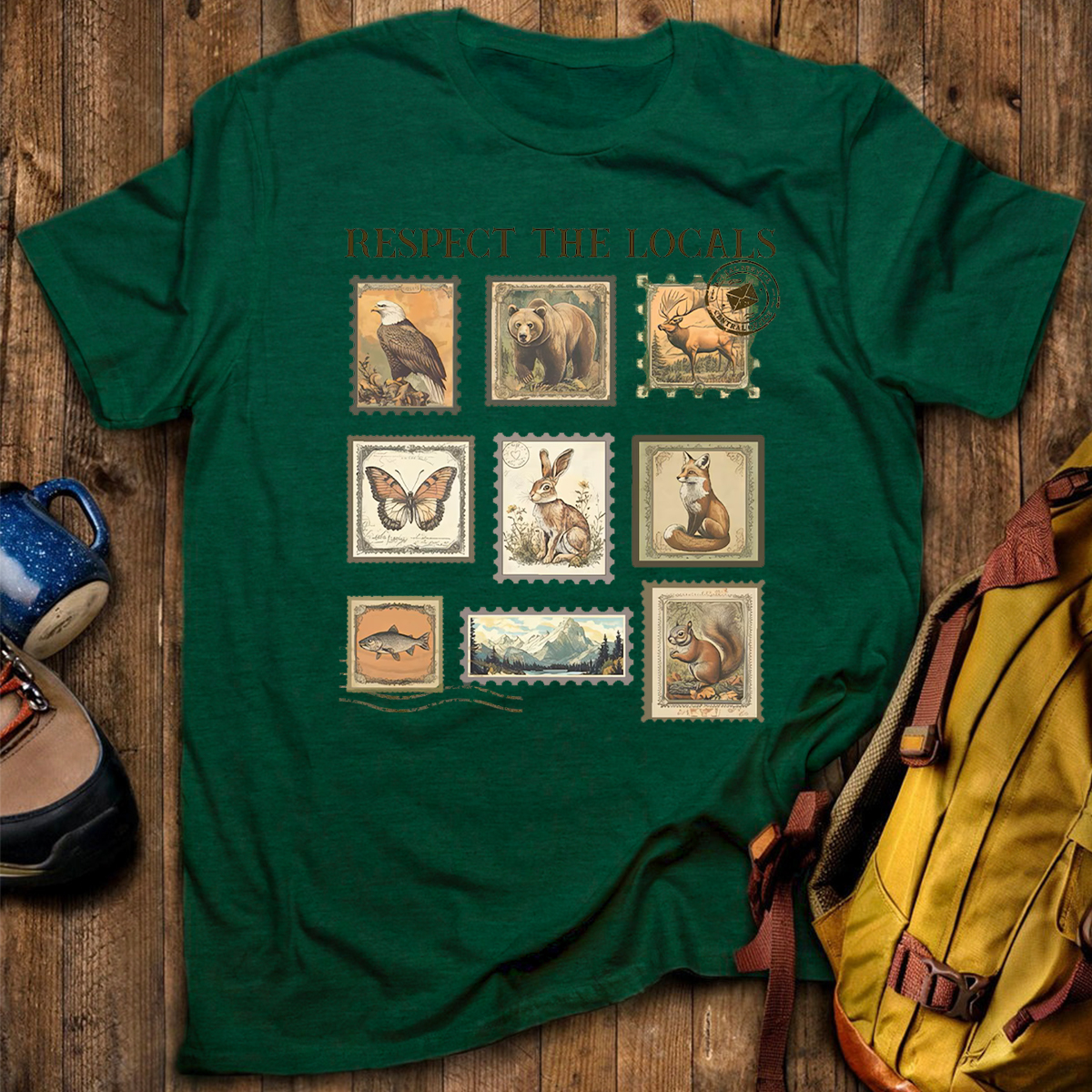 Respect The Local Wildlife Animal Lover T-Shirt