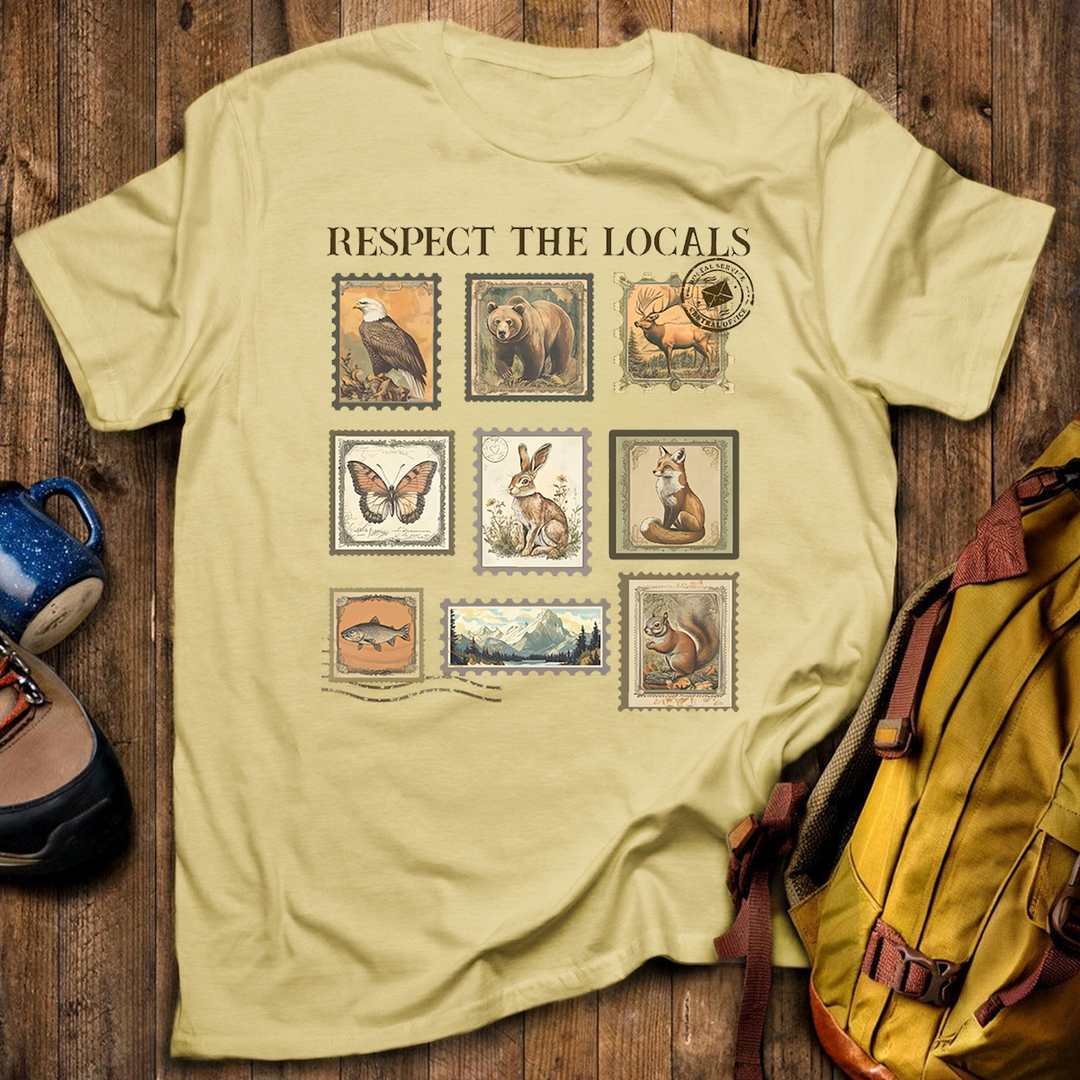 Respect The Local Wildlife Animal Lover T-Shirt