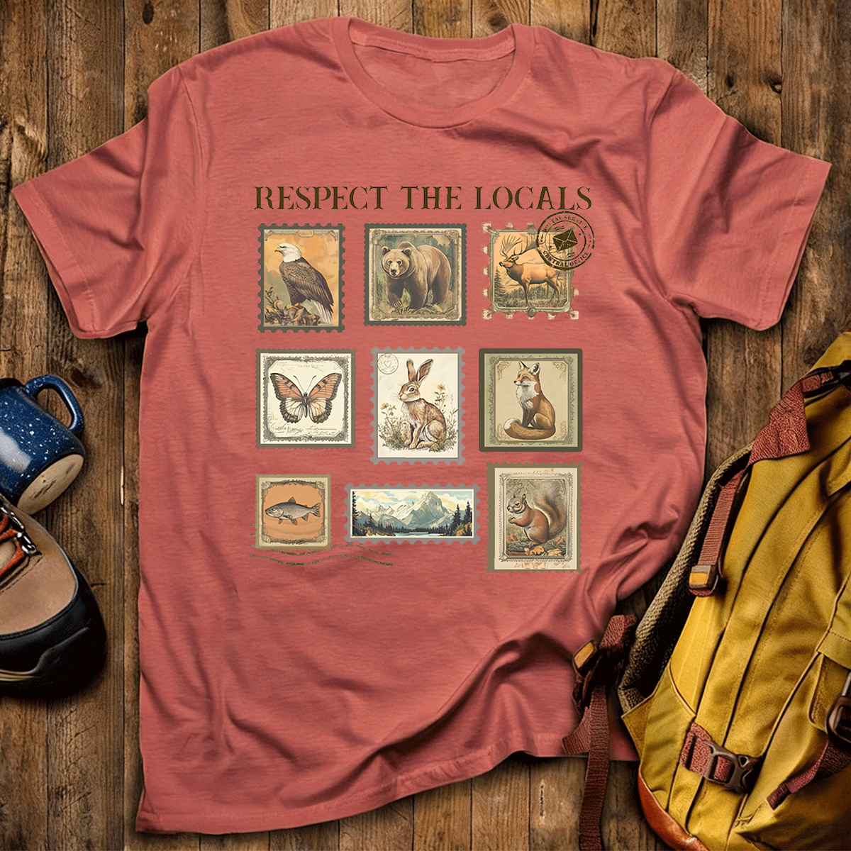 Respect The Local Wildlife Animal Lover T-Shirt