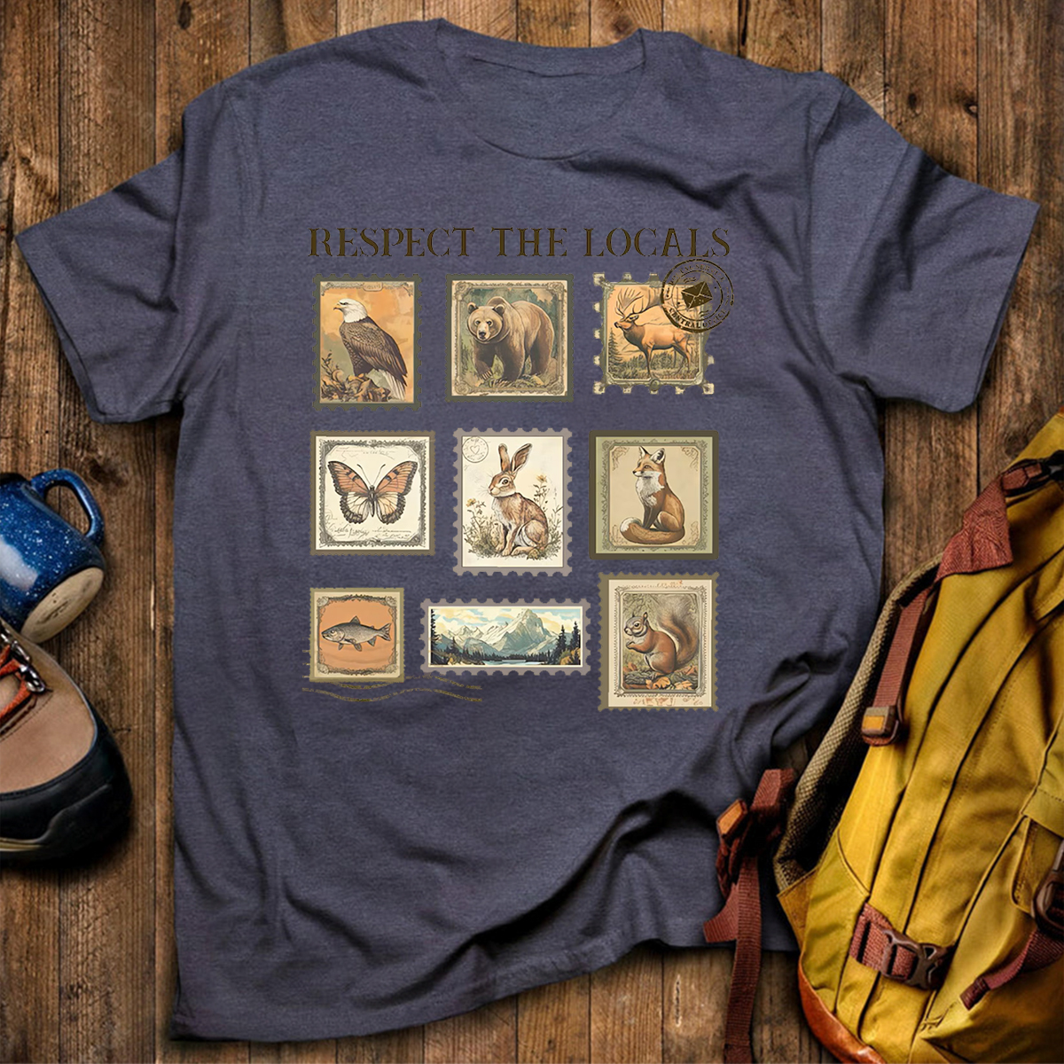 Respect The Local Wildlife Animal Lover T-Shirt