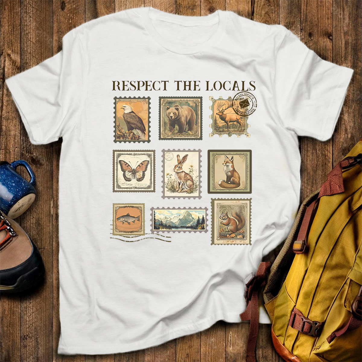 Respect The Local Wildlife Animal Lover T-Shirt