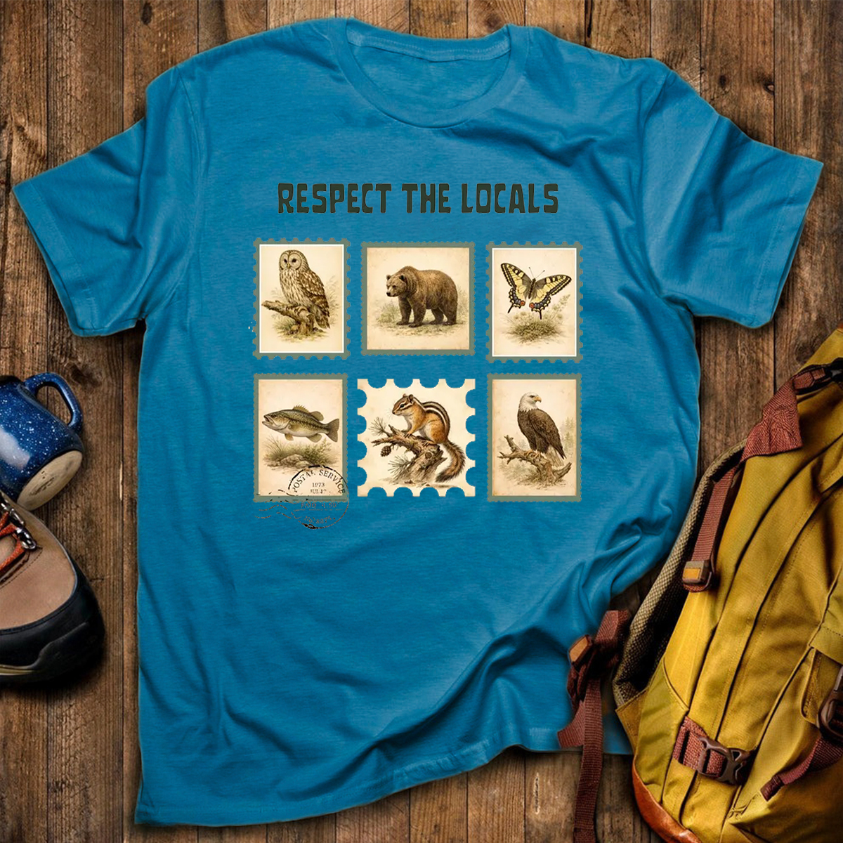 Respect The Locals Earth Day Wildlife T-Shirt