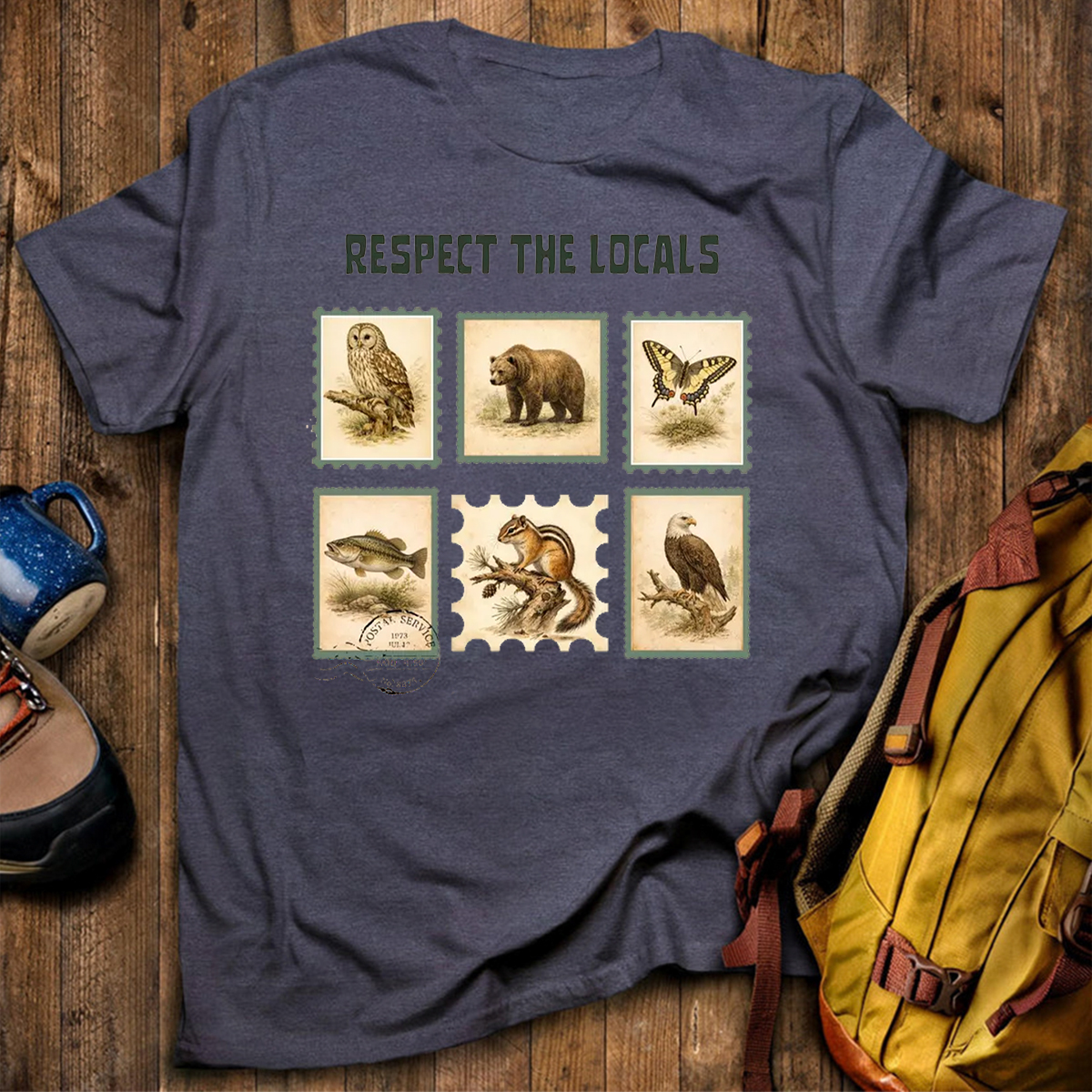Respect The Locals Earth Day Wildlife T-Shirt