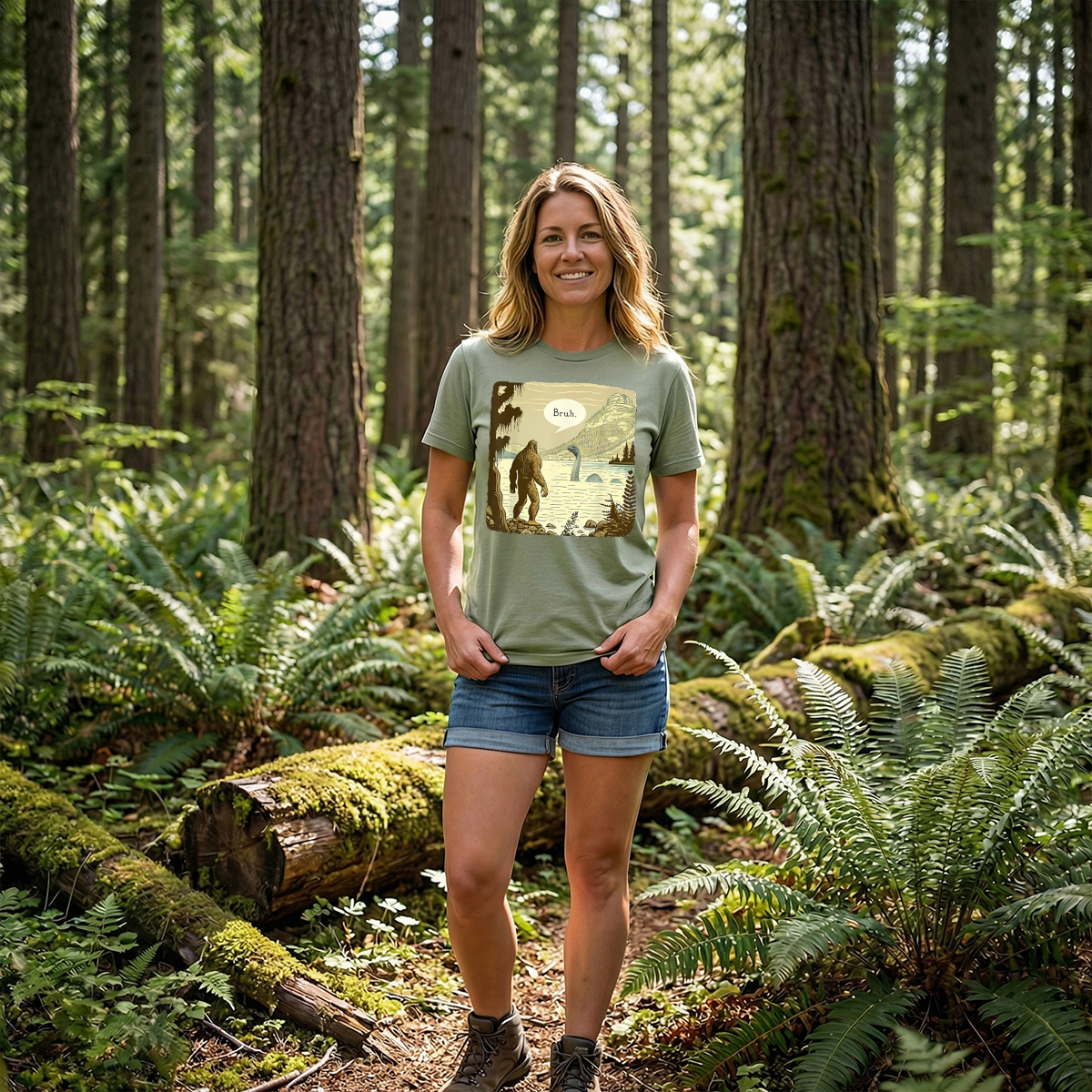 Sasquatch Loch Ness Monster Classic T-Shirt