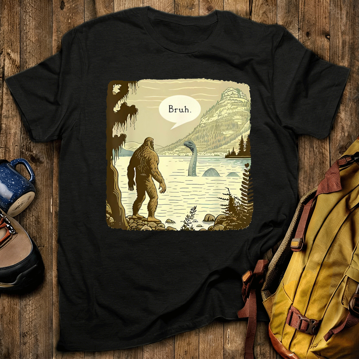 Sasquatch Loch Ness Monster Classic T-Shirt