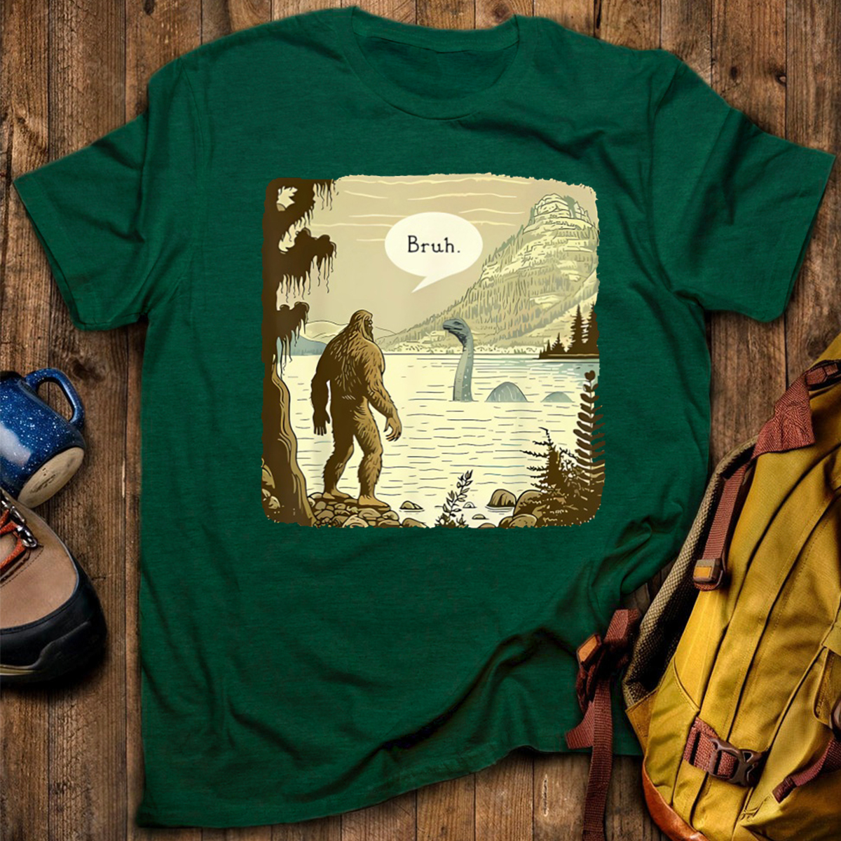 Sasquatch Loch Ness Monster Classic T-Shirt