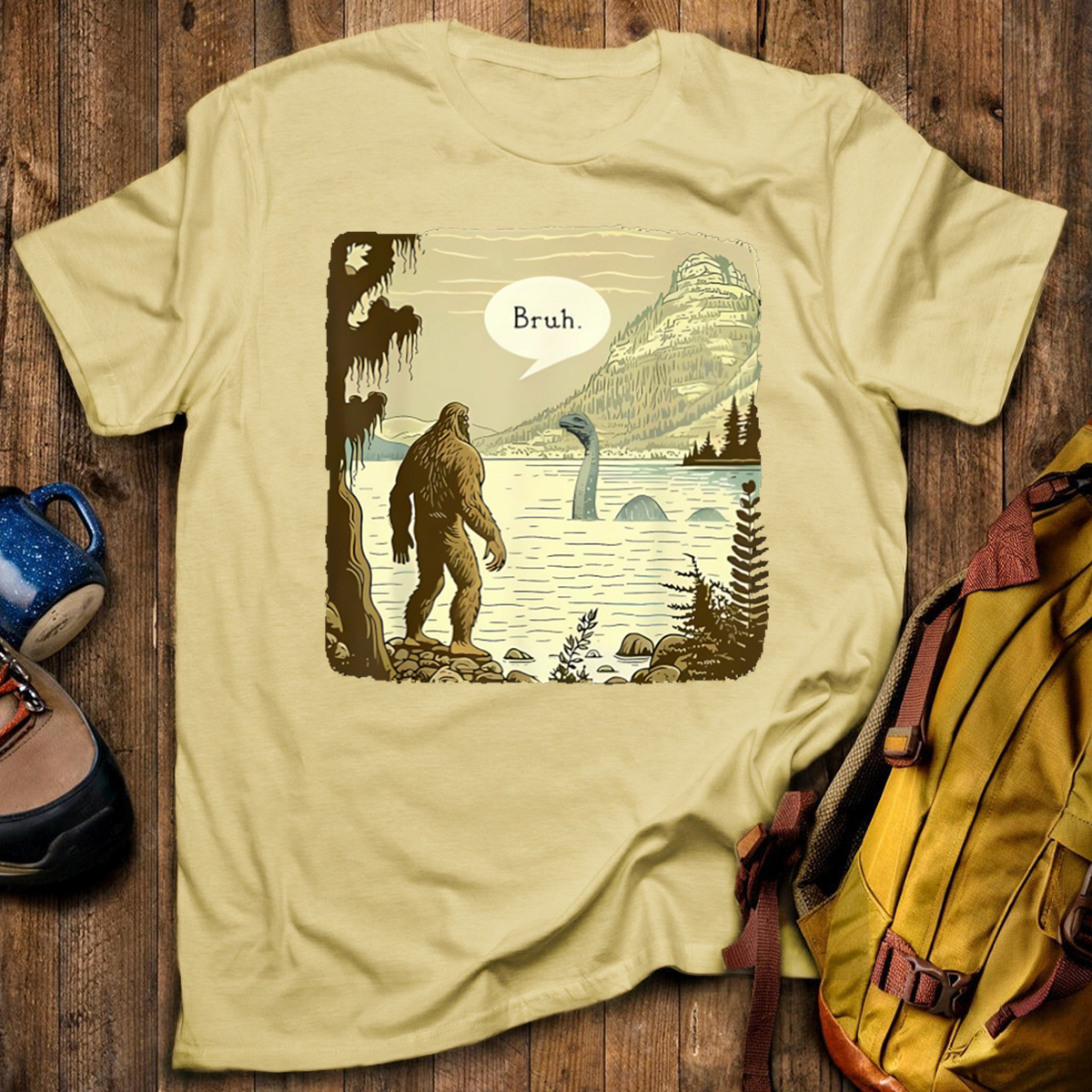 Sasquatch Loch Ness Monster Classic T-Shirt