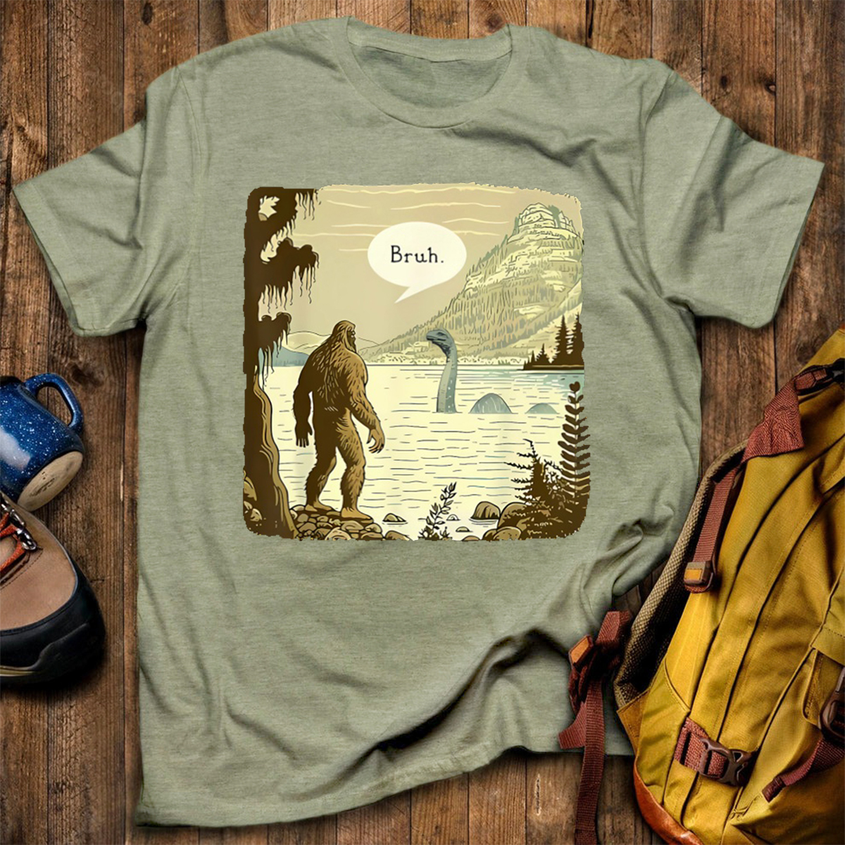 Sasquatch Loch Ness Monster Classic T-Shirt