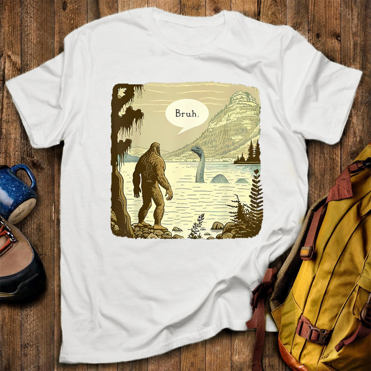 Sasquatch Loch Ness Monster Classic T-Shirt
