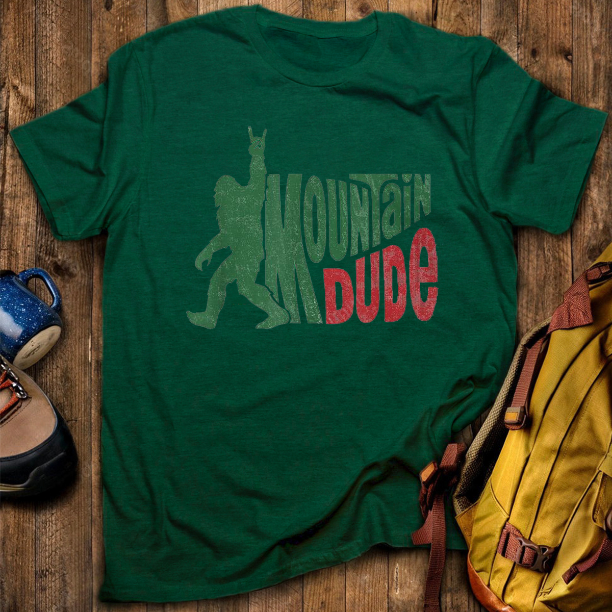 Mountain Dude Funny Bigfoot Sasquatch T-Shirt
