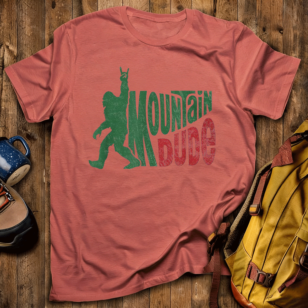 Mountain Dude Funny Bigfoot Sasquatch T-Shirt