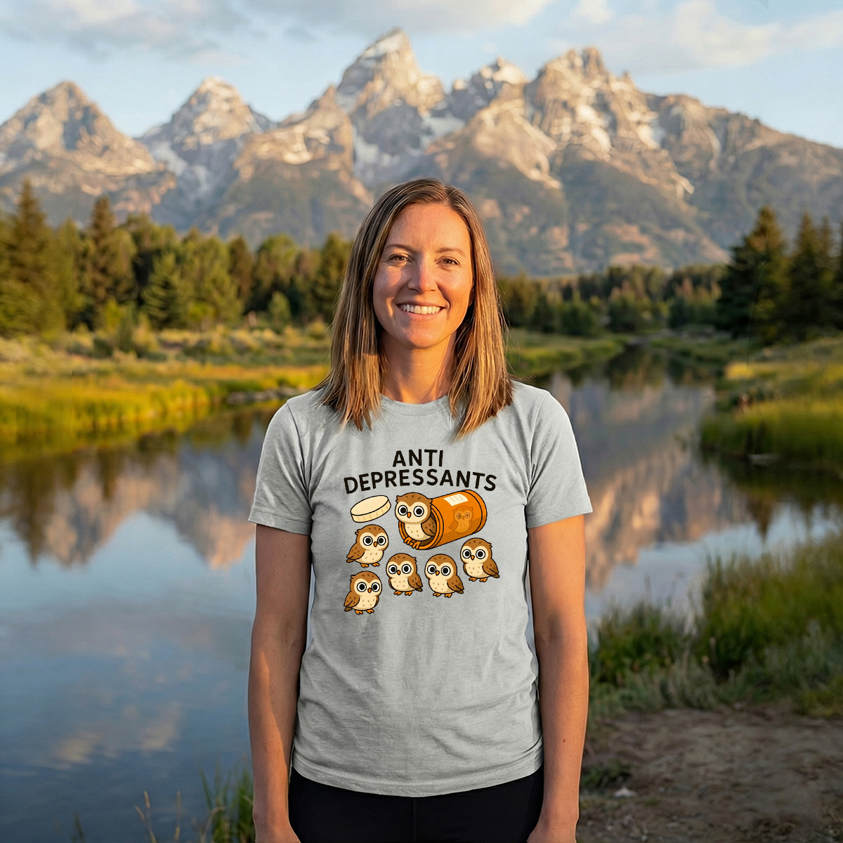 Anti Depressants Owl T-Shirt