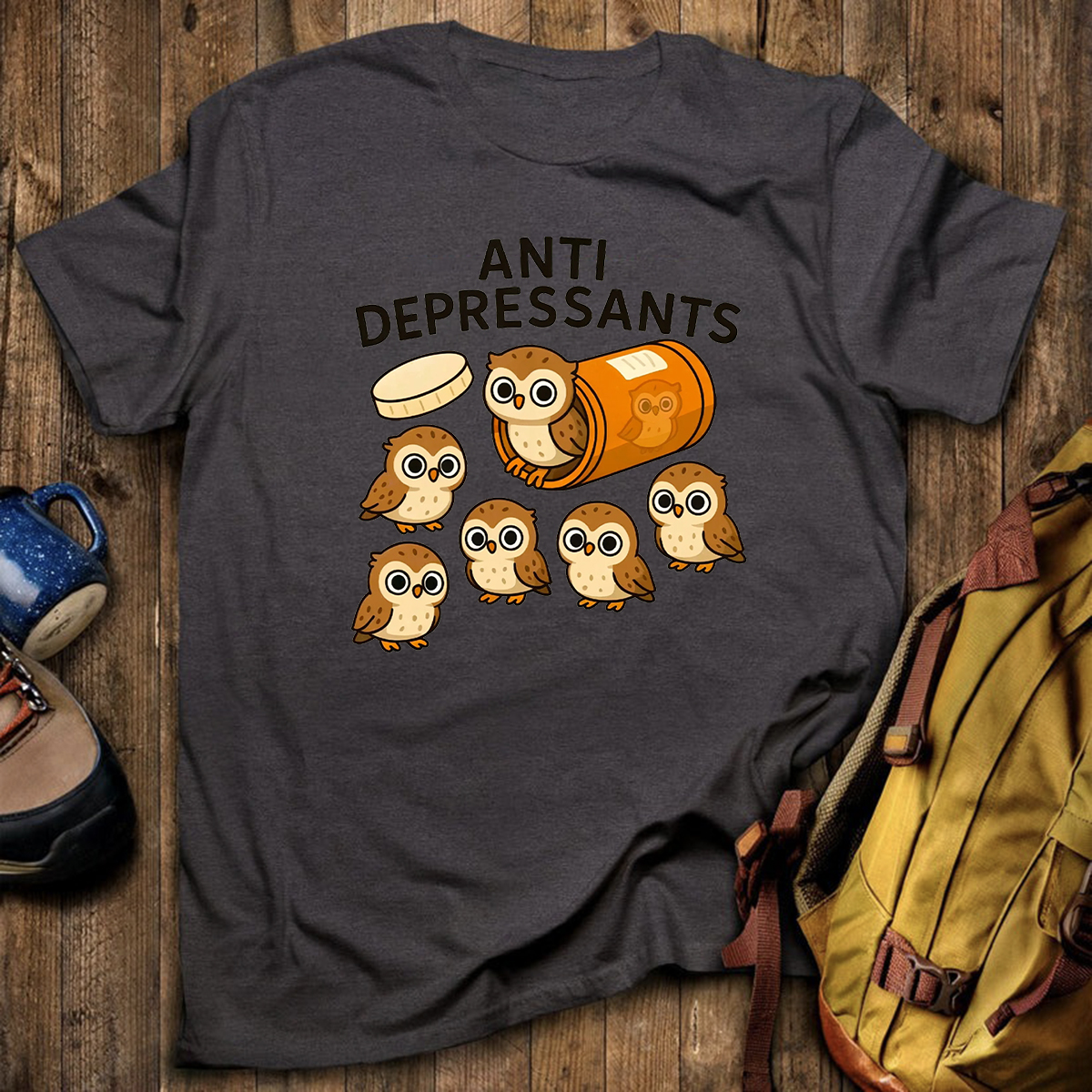 Anti Depressants Owl T-Shirt