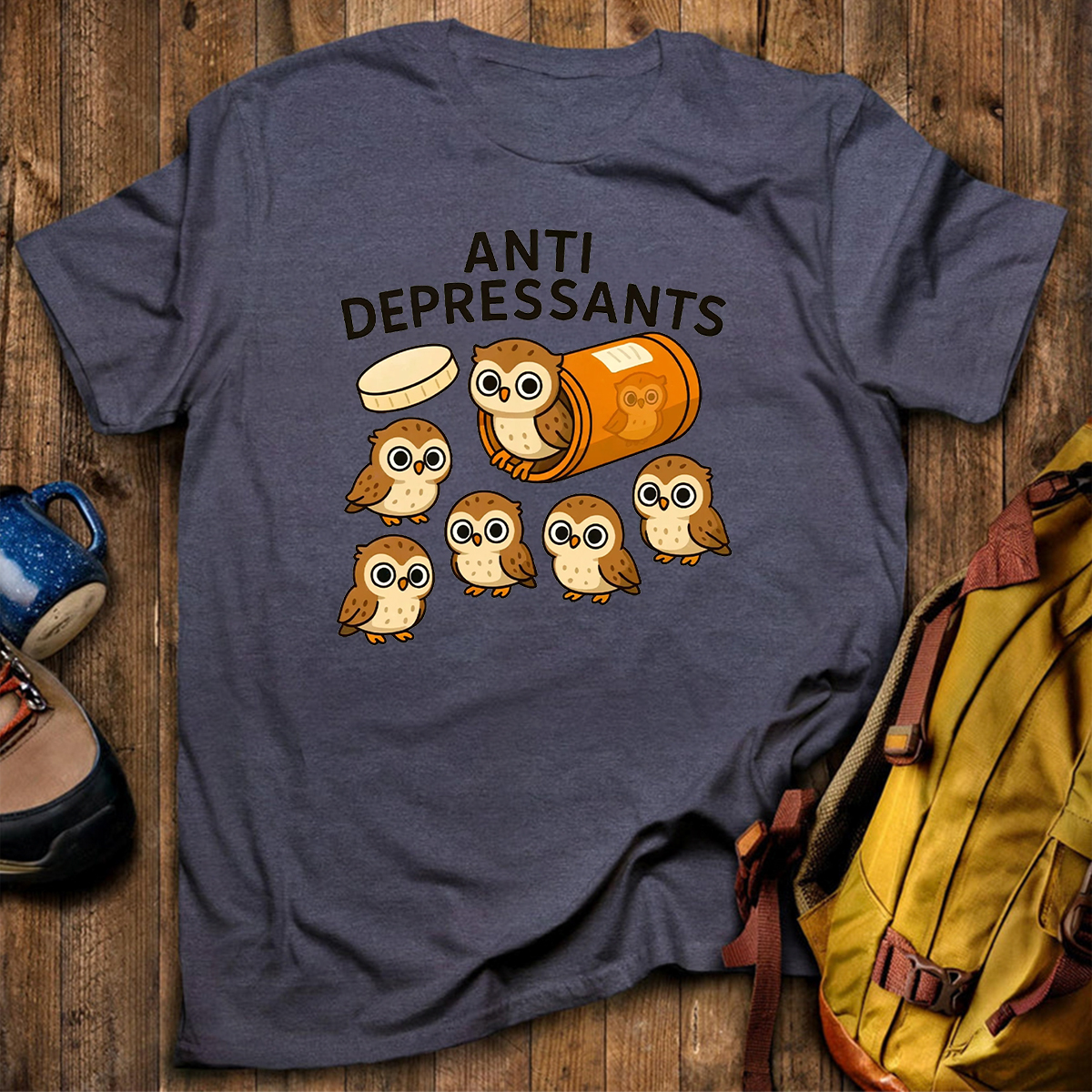 Anti Depressants Owl T-Shirt