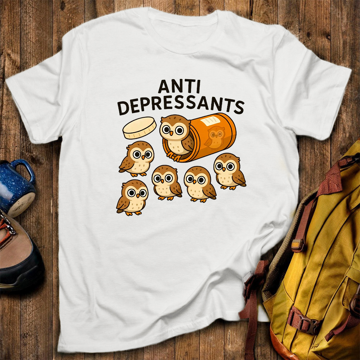 Anti Depressants Owl T-Shirt