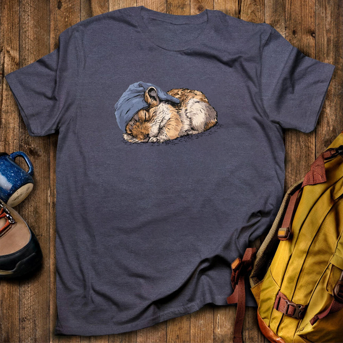 Pikas Sleeper With Night Cap T-Shirt