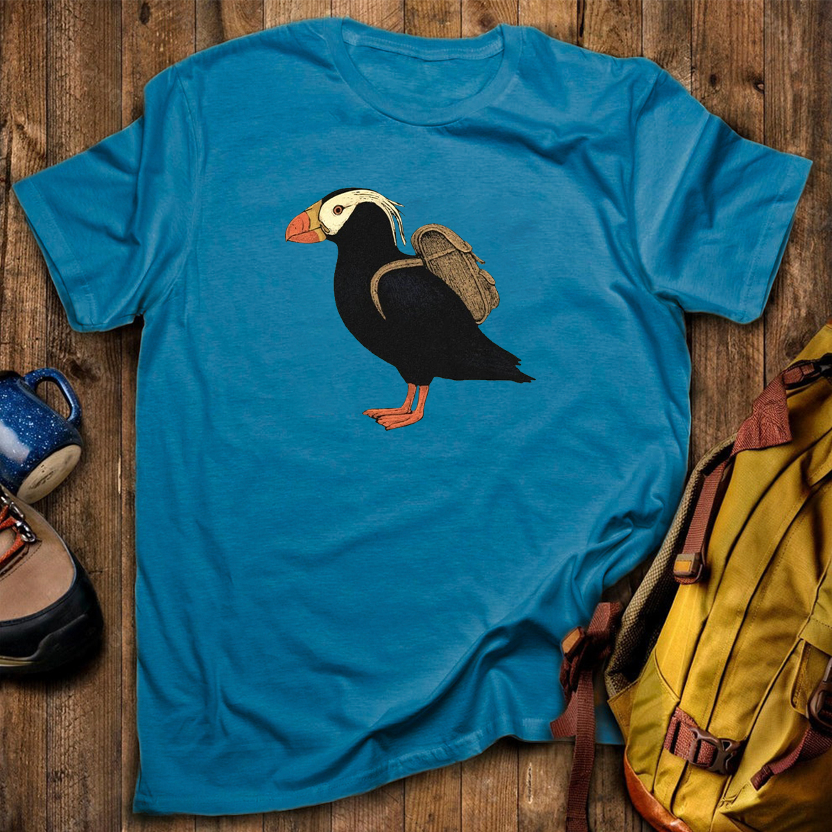 Tufted Puffin Backpacker T-Shirt