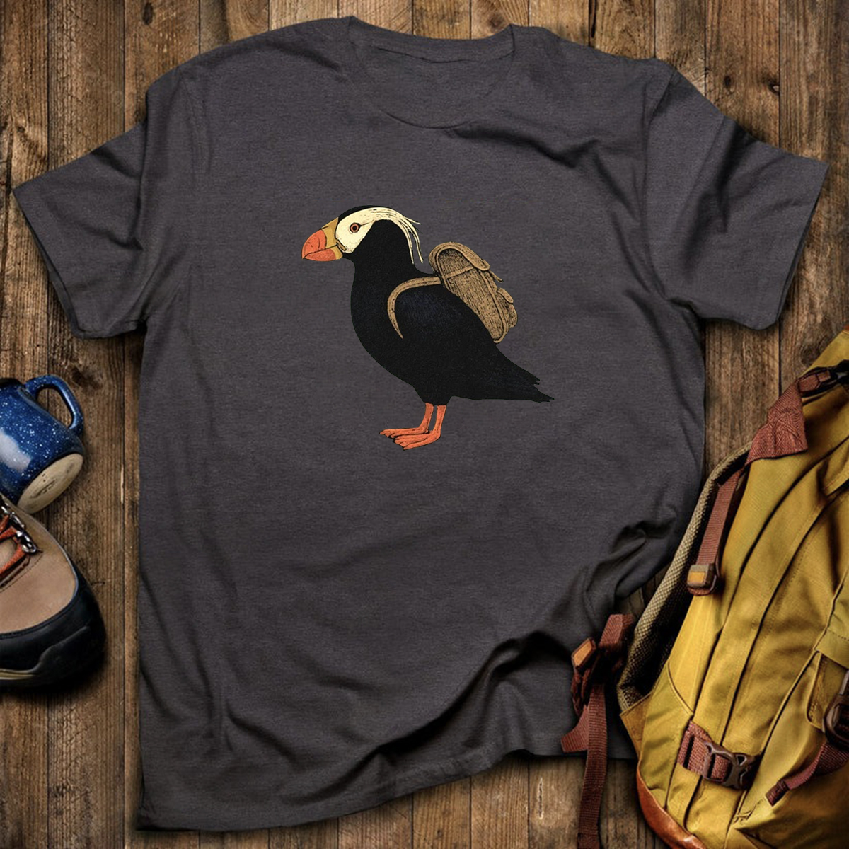 Tufted Puffin Backpacker T-Shirt