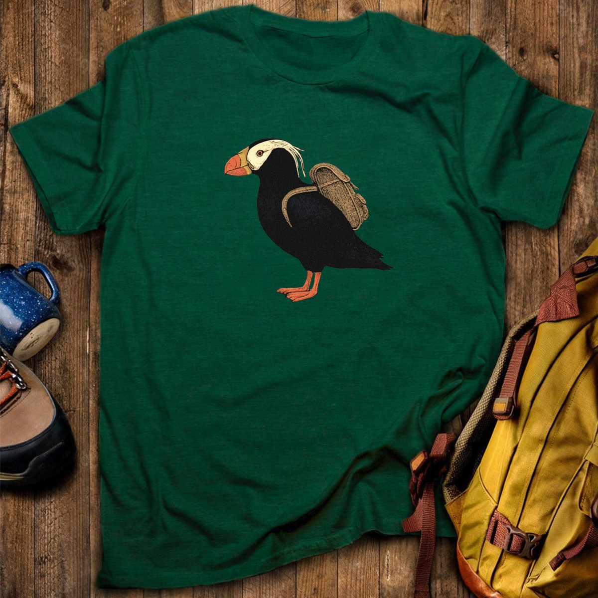 Tufted Puffin Backpacker T-Shirt