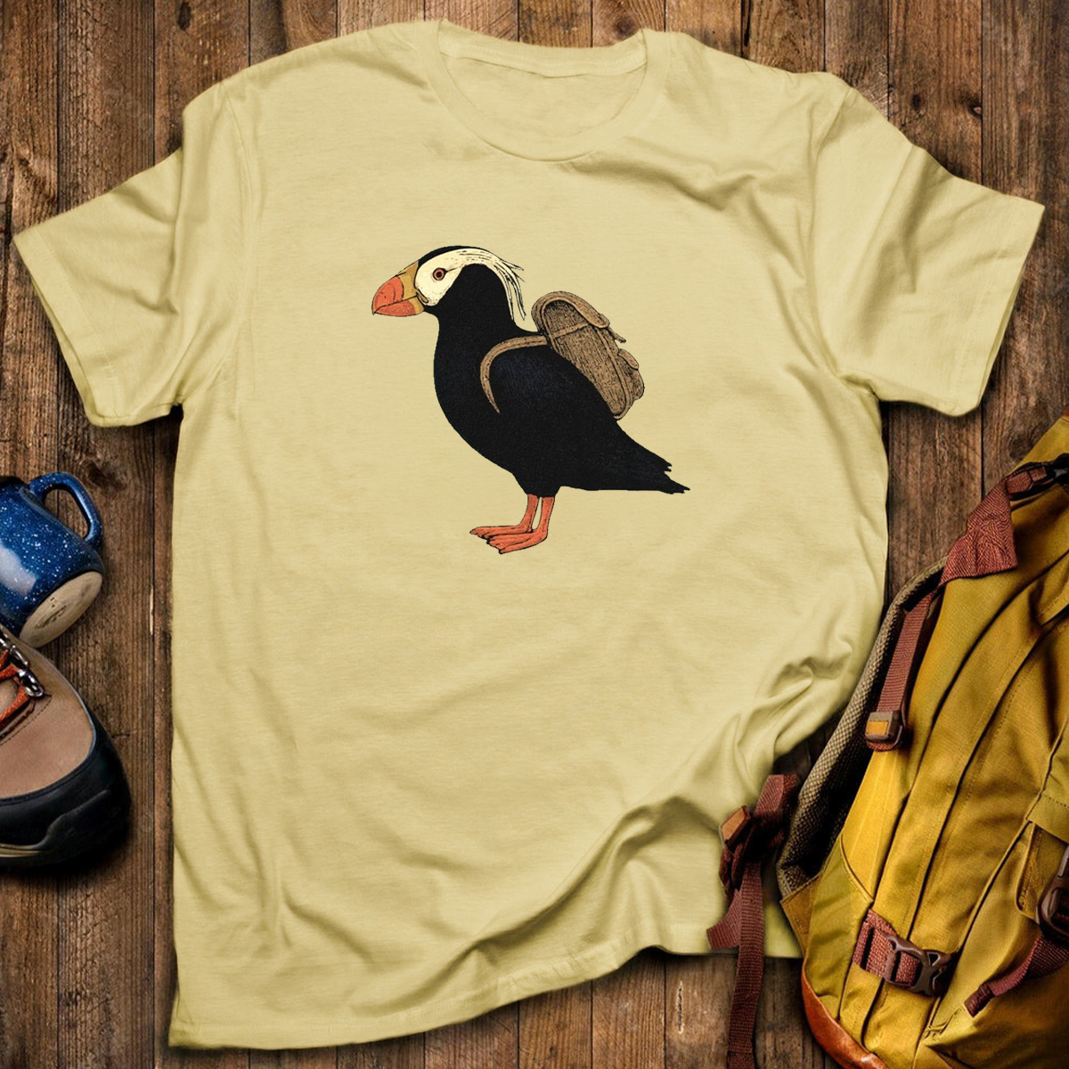 Tufted Puffin Backpacker T-Shirt
