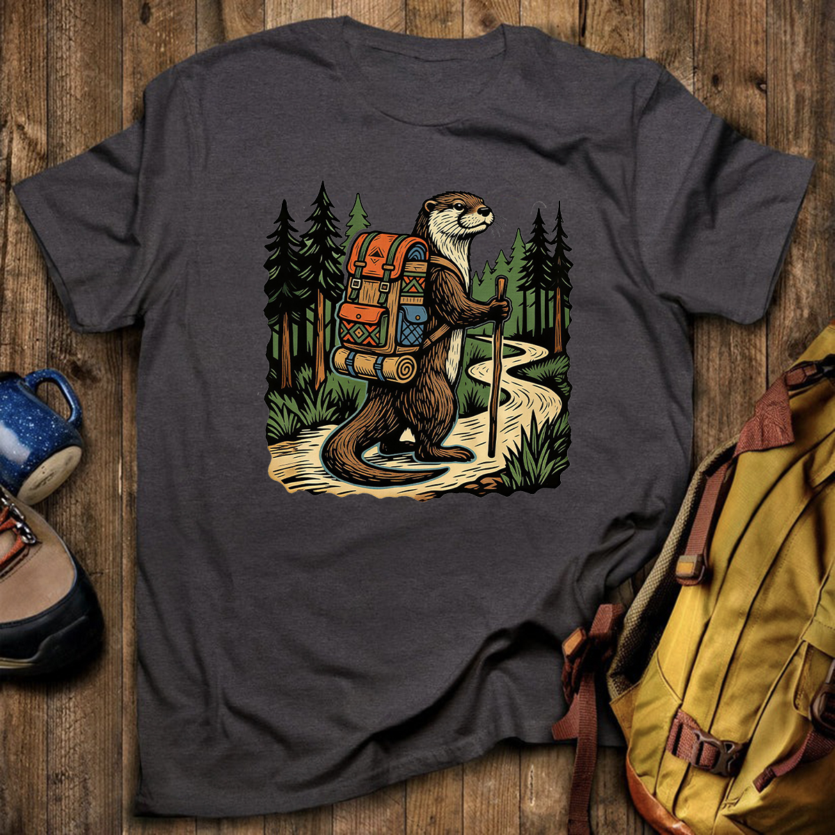 Otter Forest Backpacker T-Shirt