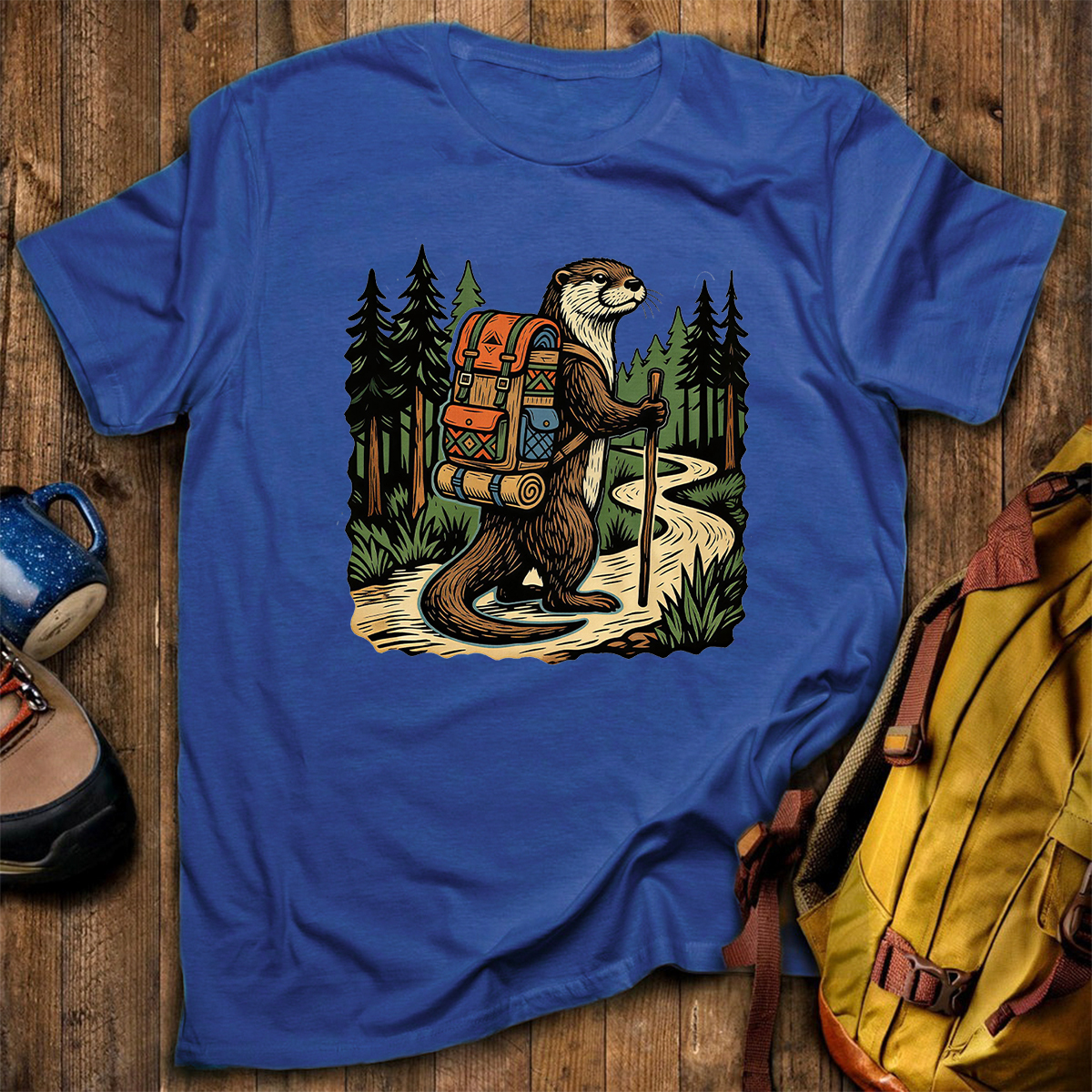 Otter Forest Backpacker T-Shirt