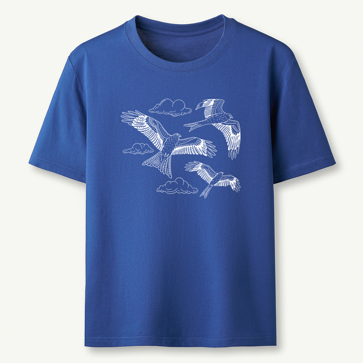 Flying Birds Line Art Minimalist Wildlife Graphic T‑Shirt
