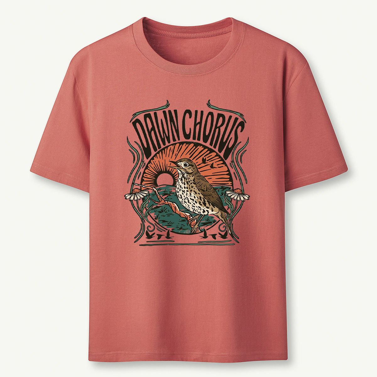 Dawn Chorus Bird Graphic T‑Shirt