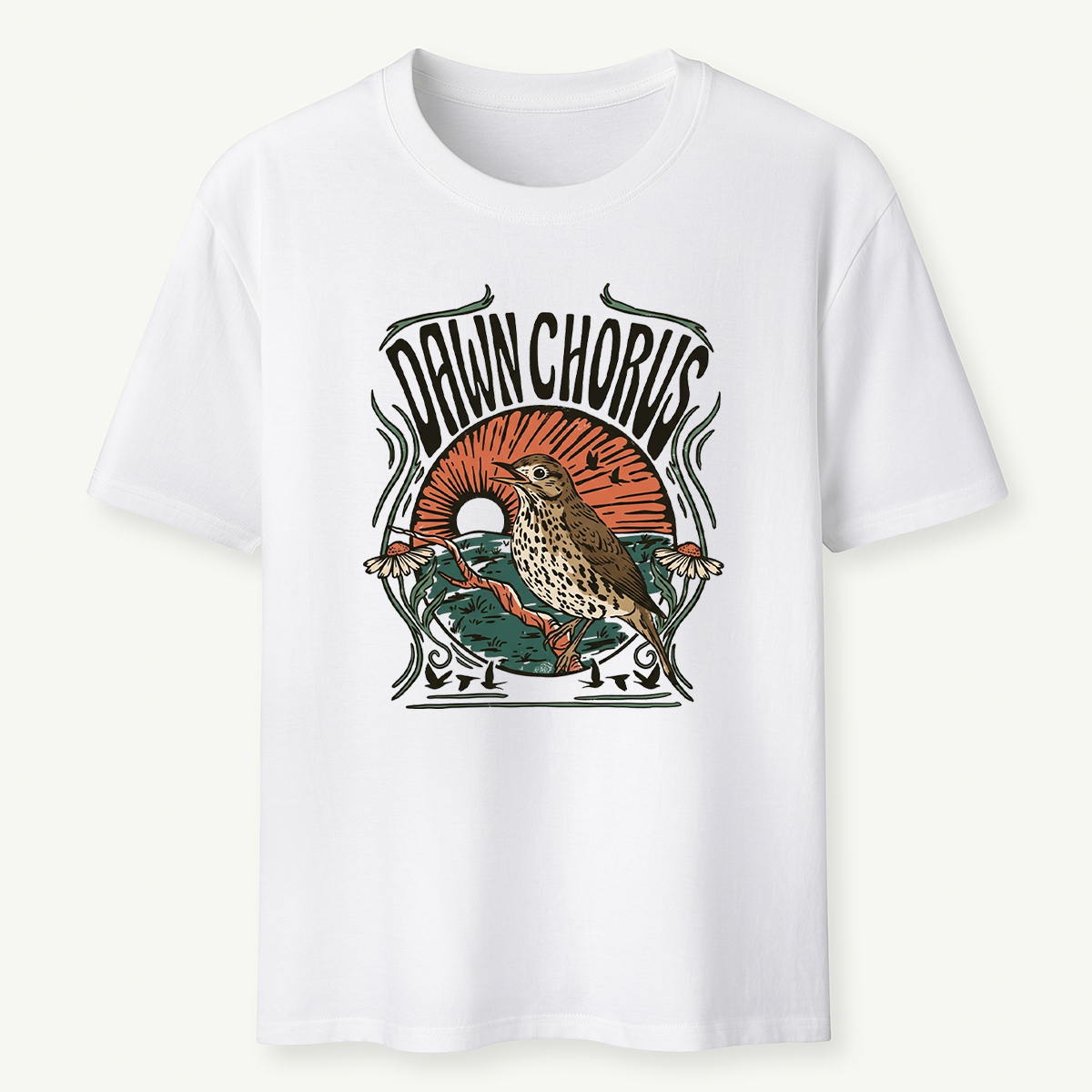 Dawn Chorus Bird Graphic T‑Shirt