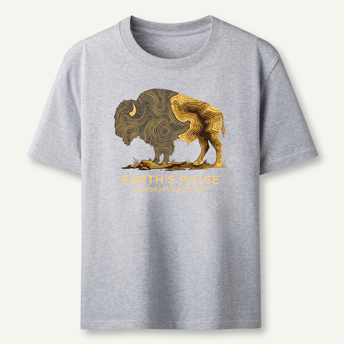 Earth’s Pulse Bison Celebrate Earth Day T‑Shirt