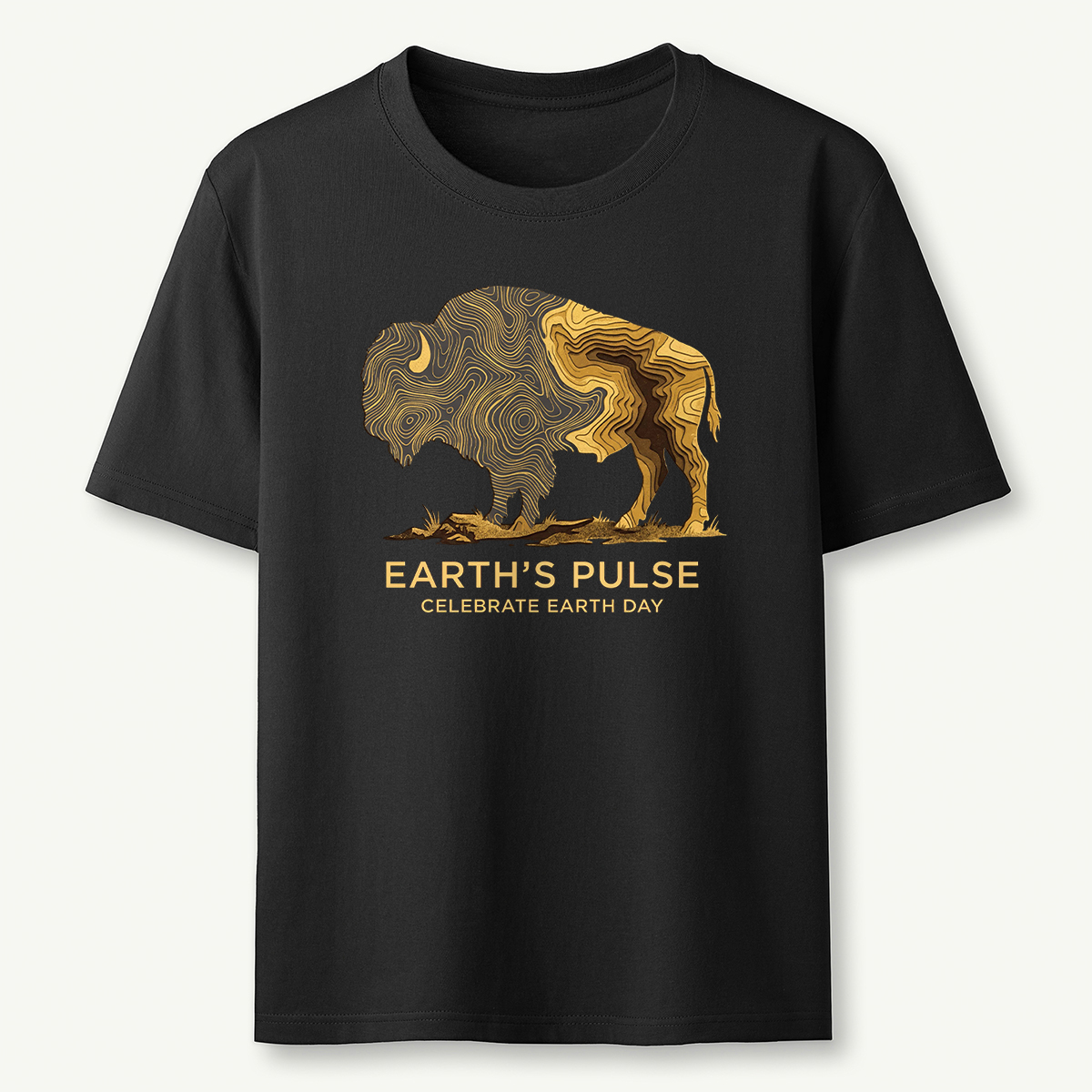 Earth’s Pulse Bison Celebrate Earth Day T‑Shirt