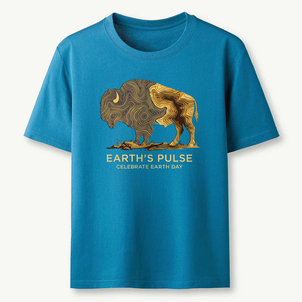 Earth’s Pulse Bison Celebrate Earth Day T‑Shirt