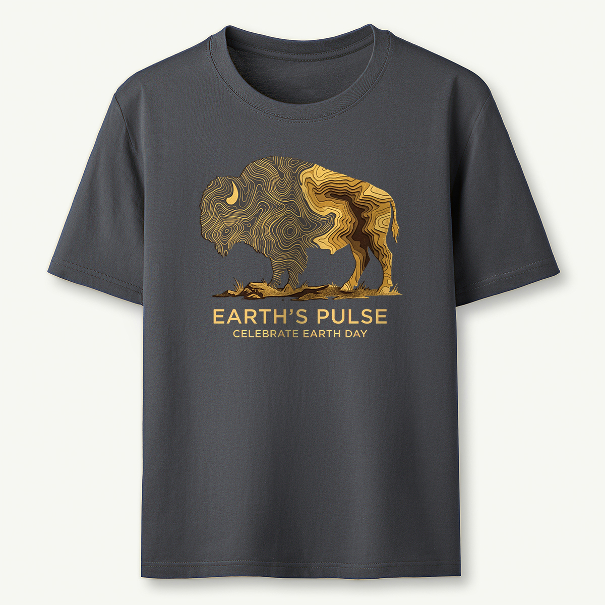 Earth’s Pulse Bison Celebrate Earth Day T‑Shirt