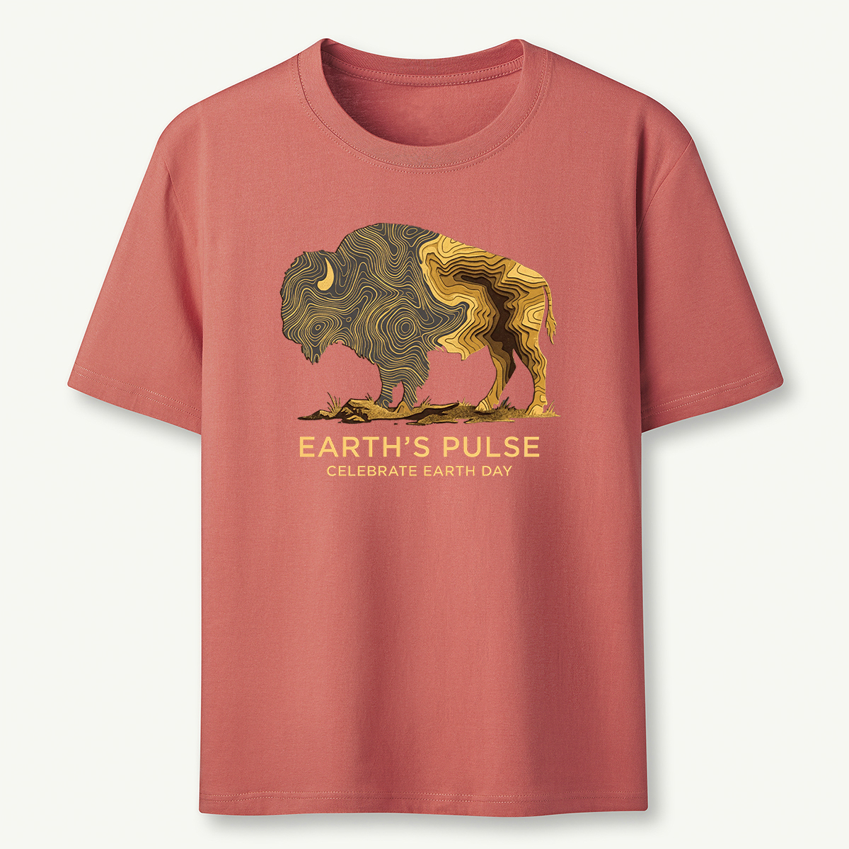 Earth’s Pulse Bison Celebrate Earth Day T‑Shirt