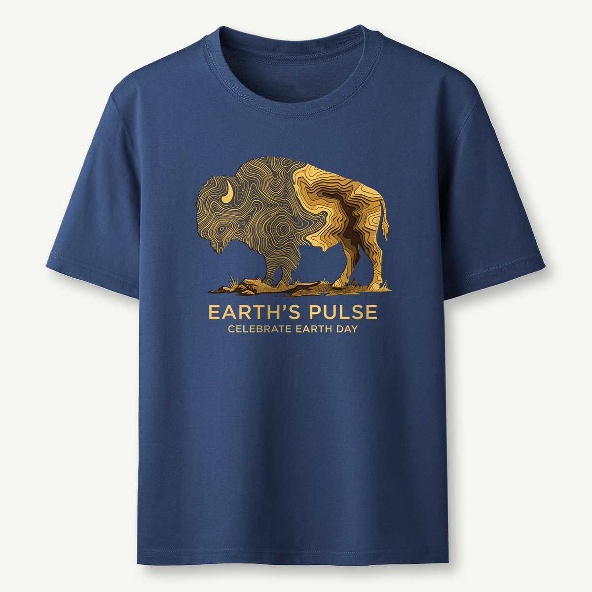 Earth’s Pulse Bison Celebrate Earth Day T‑Shirt